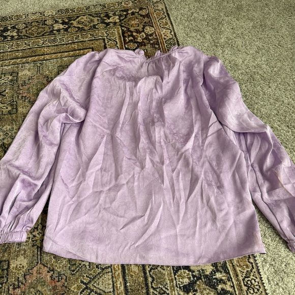 Purple office blouse - Picture 7 of 8